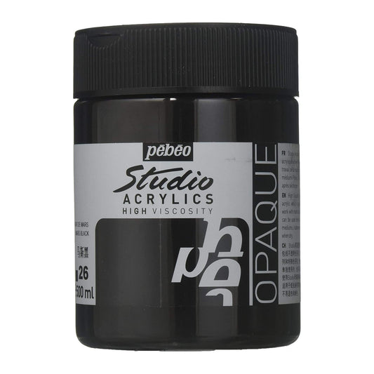 ACRILICA PEBEO STUDIO HV 500ML 026 MARS BLACK