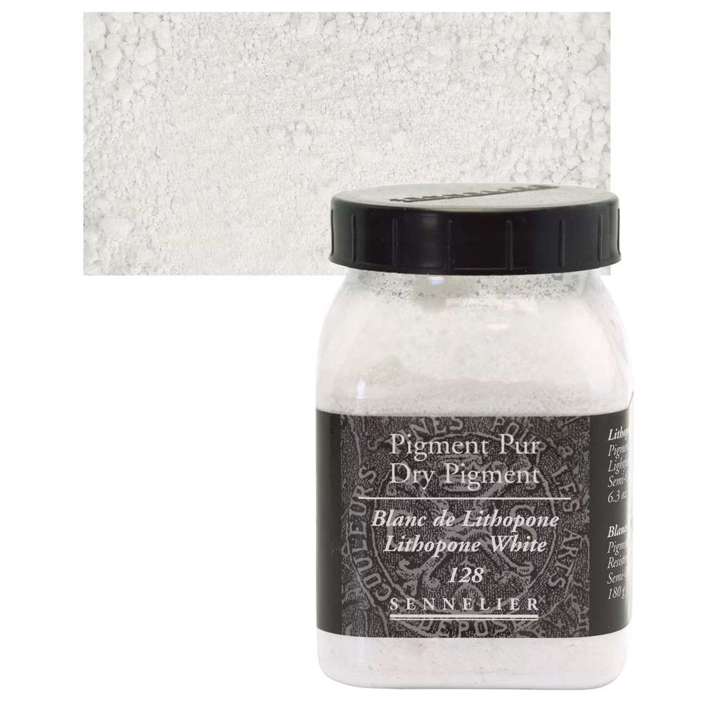 PIGMENTO PURO SENNELIER  128 LITHOPONE WHITE 180g S2
