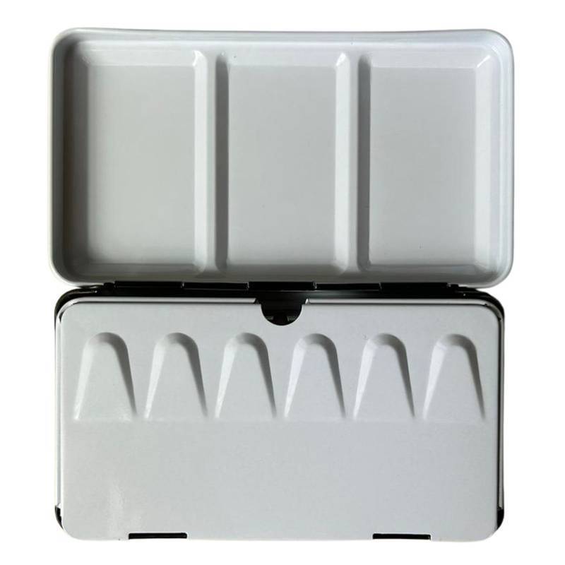 ESTOJO AQUARELA SINOART VAZIO 12 HALF PAN METAL A223 12