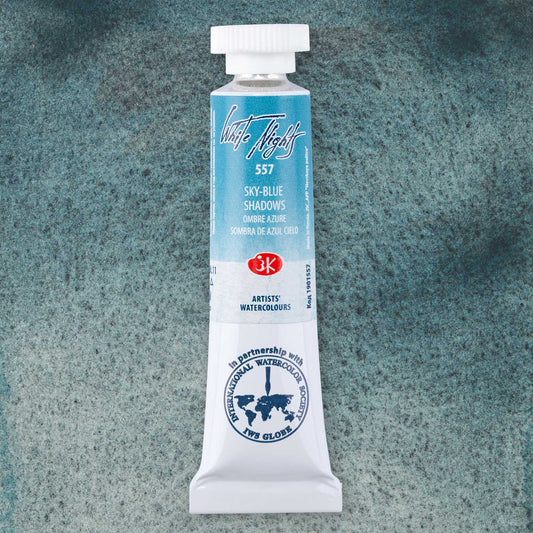 AQUARELA WHITE NIGHTS 557 TONS GRANULADOS SKY BLUE SHADOWS 10ML