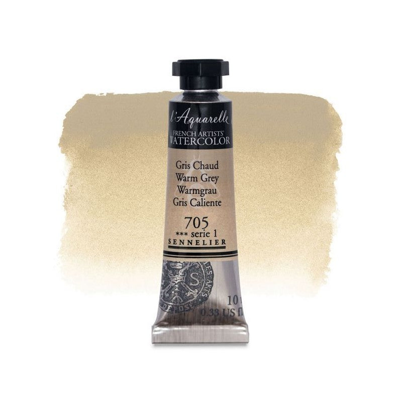 AQUARELA SENNELIER L'AQUARELLE 705 WARM GREY 10ML S1