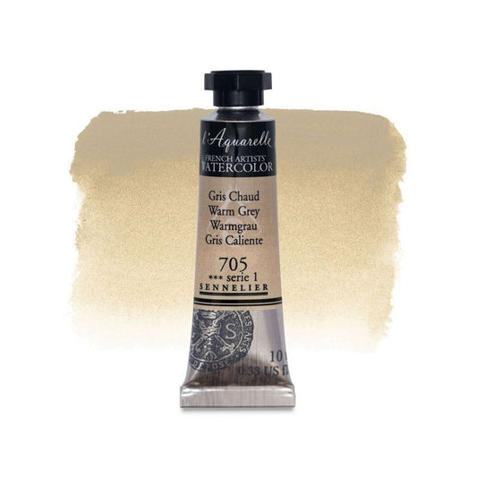 AQUARELA SENNELIER L'AQUARELLE 705 WARM GREY 10ML S1