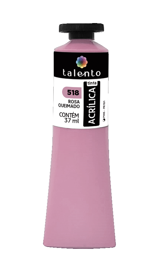 ACRILICA TALENTO 037ML 518 ROSA QUEIMADO