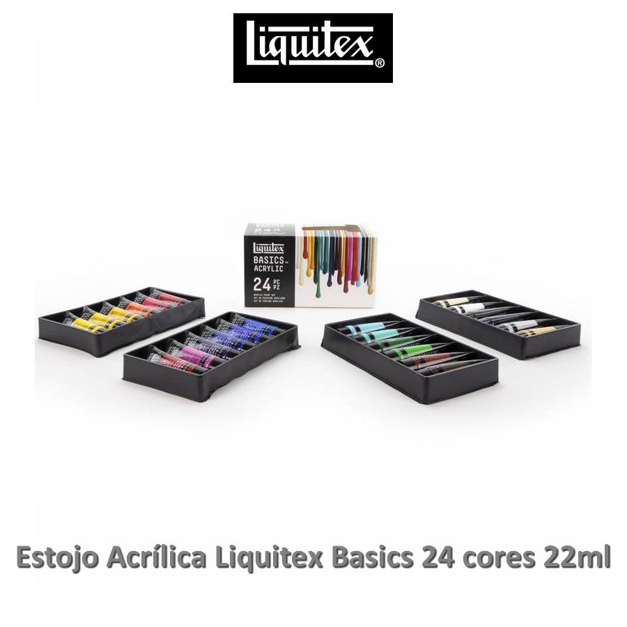 ACRILICA LIQUITEX BASICS ESTOJO 24 CORES 022ML