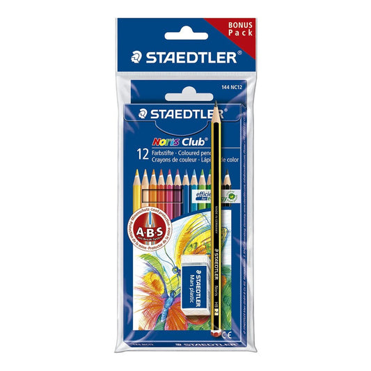LAPIS COR STAEDTLER NORIS 12 CORES + KIT 61SET6