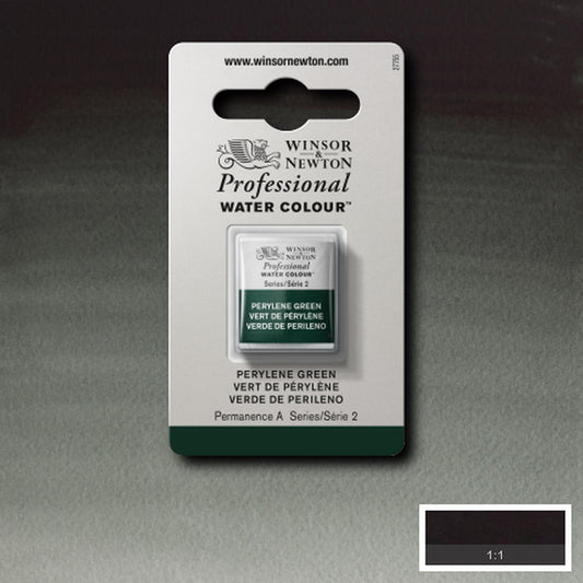 AQUARELA WINSOR NEWTON ARTISTS H PAN 460 PERYLENE GREEN S2