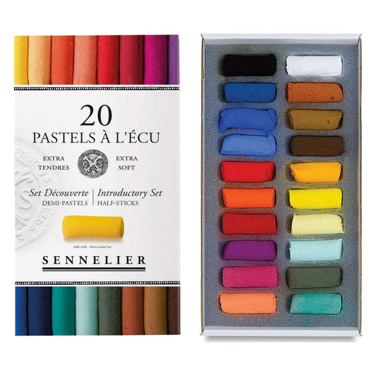 PASTEL SECO SENNELIER EXTRA SOFT 20 CORES HALF STICK