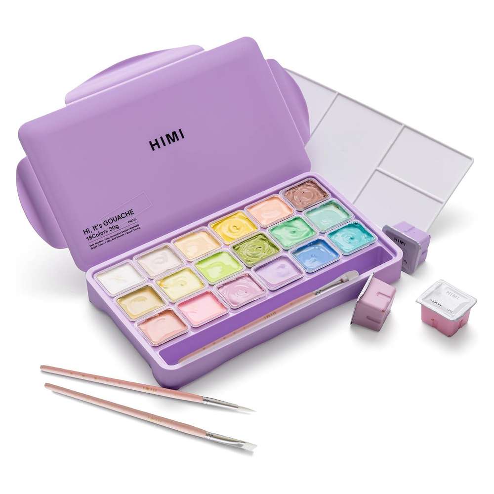 ESTOJO GOUACHE HIMI 18 CORES 30ML TONS PASTEIS TST123