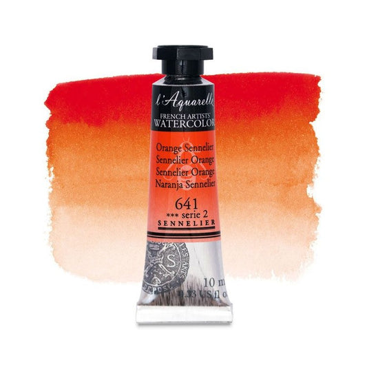AQUARELA SENNELIER L'AQUARELLE 641 SENNELIER ORANGE 10ML S2