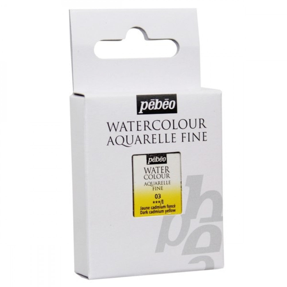 AQUARELA PEBEO HALF PAN 03 AMARELO CADMIO ESCURO