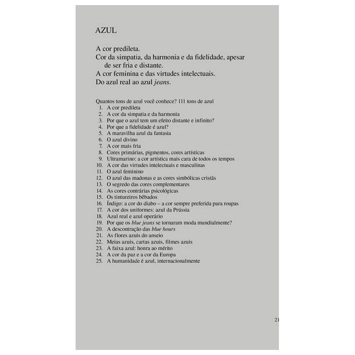 LIVRO "A PSICOLOGIA DAS CORES" EVA HELLER