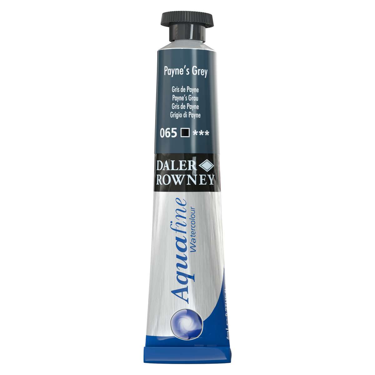 AQUARELA DALER ROWNEY AQUAFINE 8ML 065 CINZA PAYNE