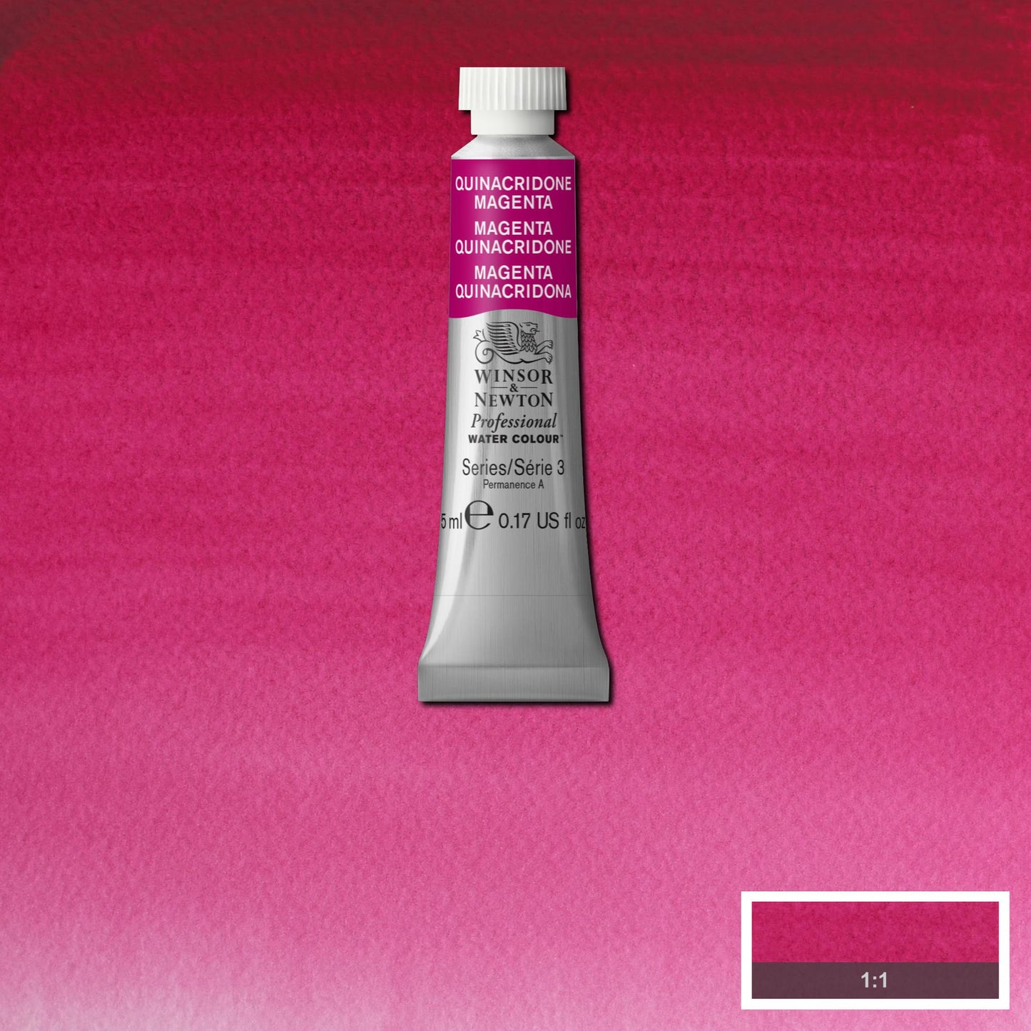 AQUARELA WINSOR NEWTON ARTISTS 5ml 545 QUINACRIDONE MAGENTA S3
