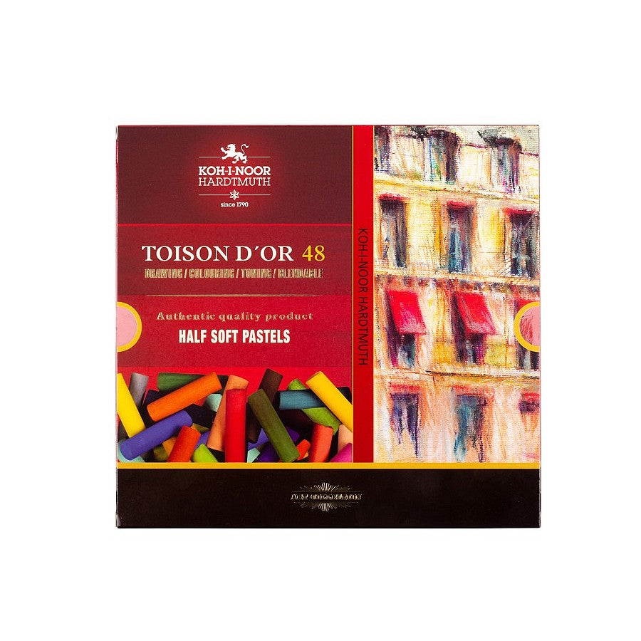 PASTEL SECO SOFT TOISON DOR 48 CORES HALF STICK KOH-I-NOOR