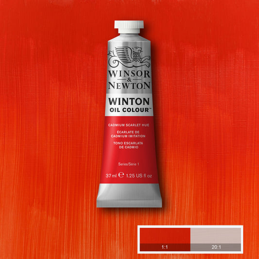 OLEO WINSOR NEWTON WINTON 37ML 107 CADMIUM SCARLET HUE