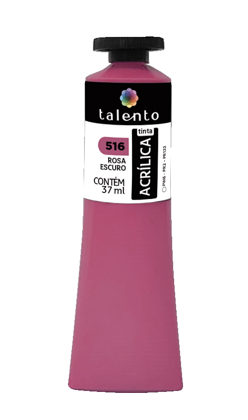 ACRILICA TALENTO 037ML 516 ROSA ESCURO