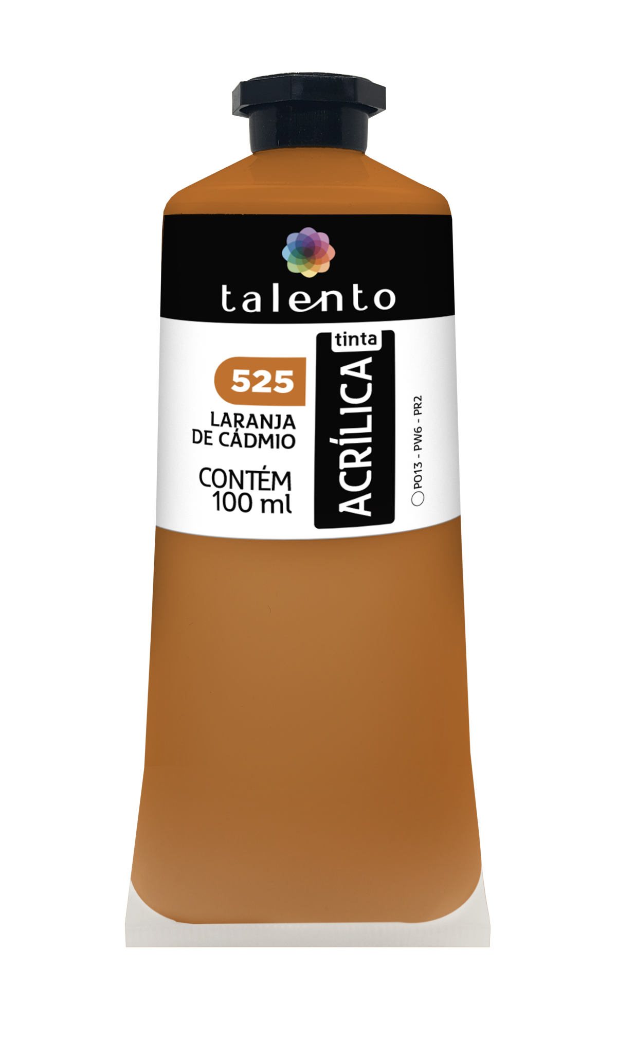 ACRILICA TALENTO 100ML 525 LARANJA DE CADMIO