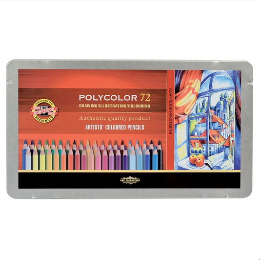 ESTOJO LAPIS COR KOH-I-NOOR POLYCOLOR 72 CORES 3827