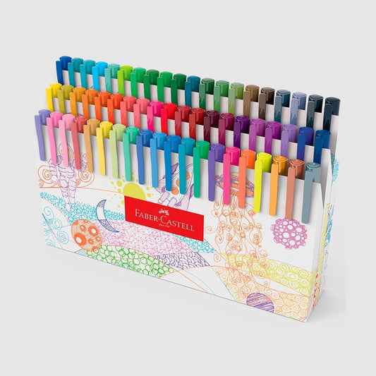 ESTOJO CANETA FABER FINE PEN COLORS 0,4MM ESTOJO 60 CORES