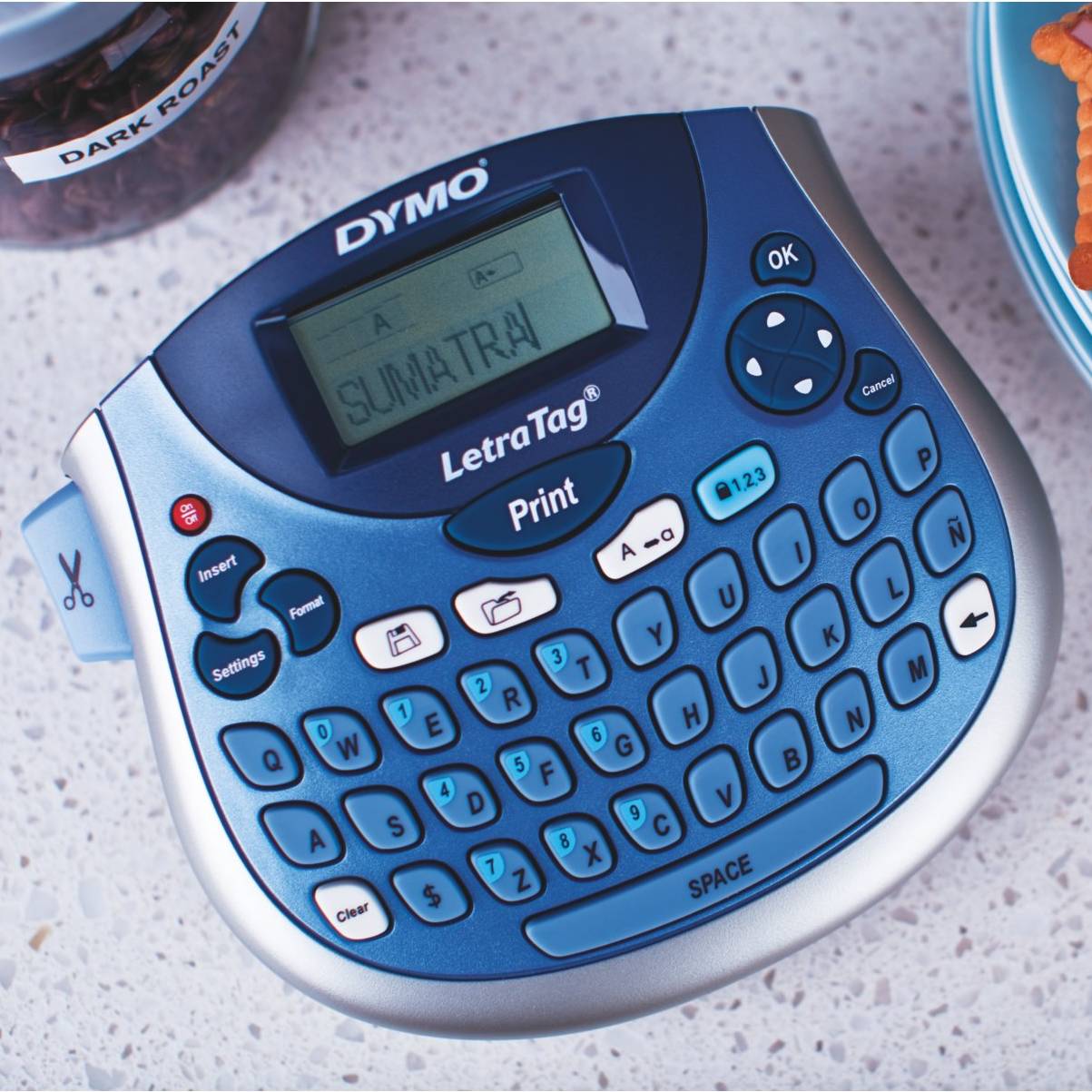 DYMO ROTULADOR ELETRONICO DYMO LETRATAG LT100T AZUL METALICO