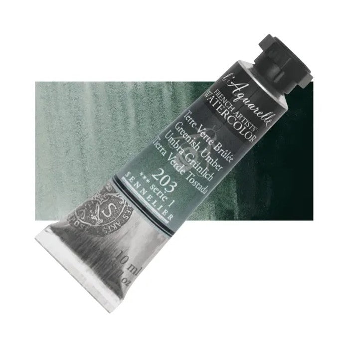 AQUARELA SENNELIER L'AQUARELLE 203 GREENISH UMBER 10ML S1