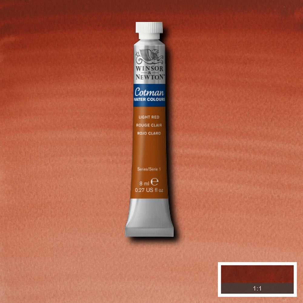 AQUARELA WINSOR NEWTON COTMAN 362 LIGHT RED 08ml