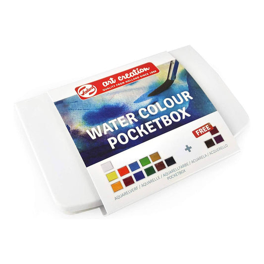 ESTOJO AQUARELA TALENS ART CREATION 12+3 HALF PAN + PINCEL