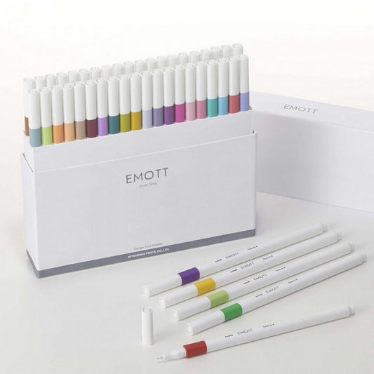 CANETA UNI-BALL EMOTT FINE 0,4MM 40 CORES