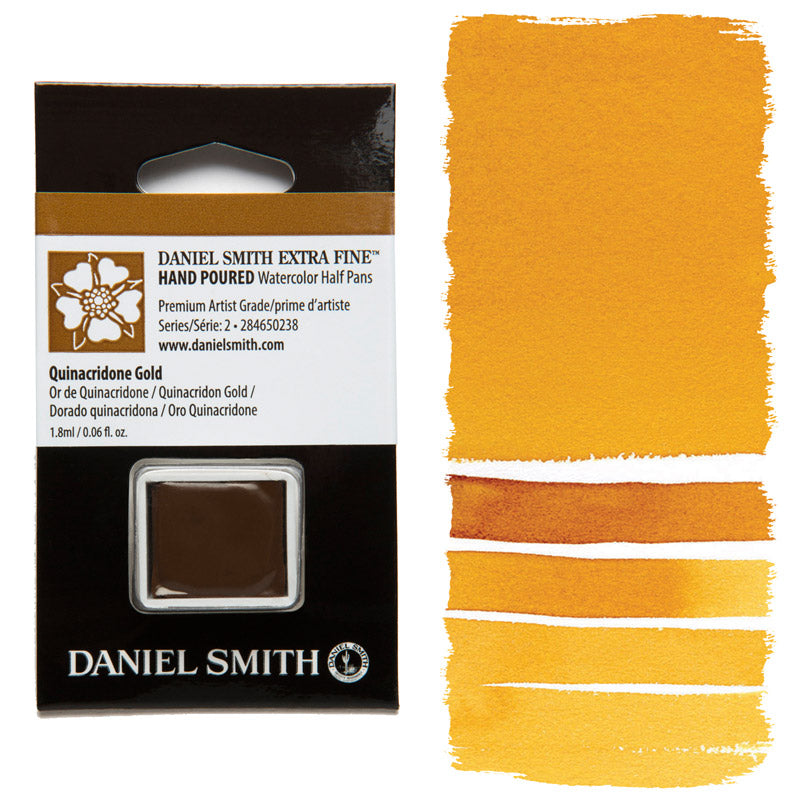 AQUARELA DANIEL SMITH HALF PAN QUINACRIDONE GOLD 238