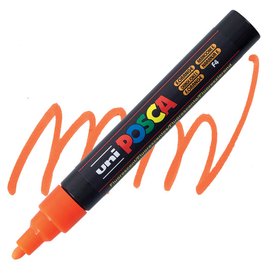 CANETA POSCA PC-5M F4 FLUO LARANJA