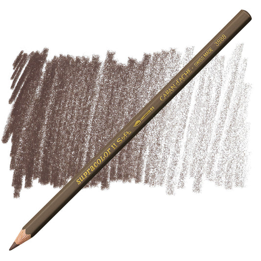 LAPIS AQUARELAVEL CARAN D´ACHE SUPRACOLOR 045 VANDIKE BROWN 3888045