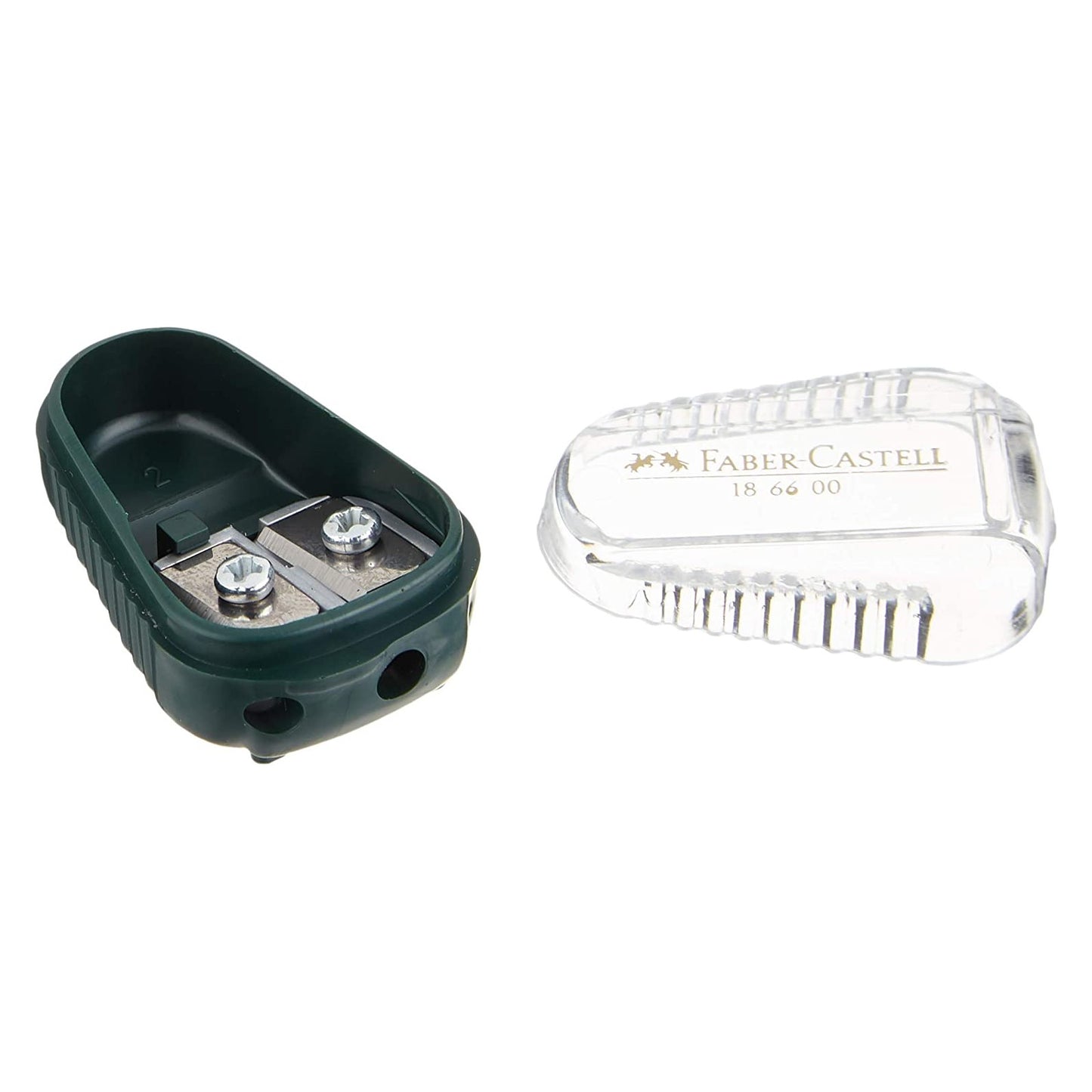 APONTADOR FABER CASTELL DUPLO PARA MINAS 2,0 E 3,15MM 186600