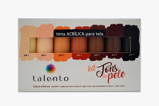ESTOJO ACRILICA TALENTO 20ML 07 TONS PELE