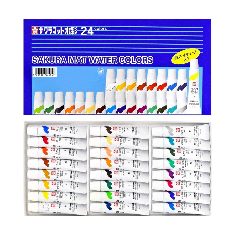 ESTOJO AQUARELA SAKURA 24 CORES EMW-24