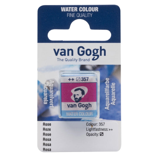 AQUARELA TALENS VAN GOGH HALF PAN 357 ROSE