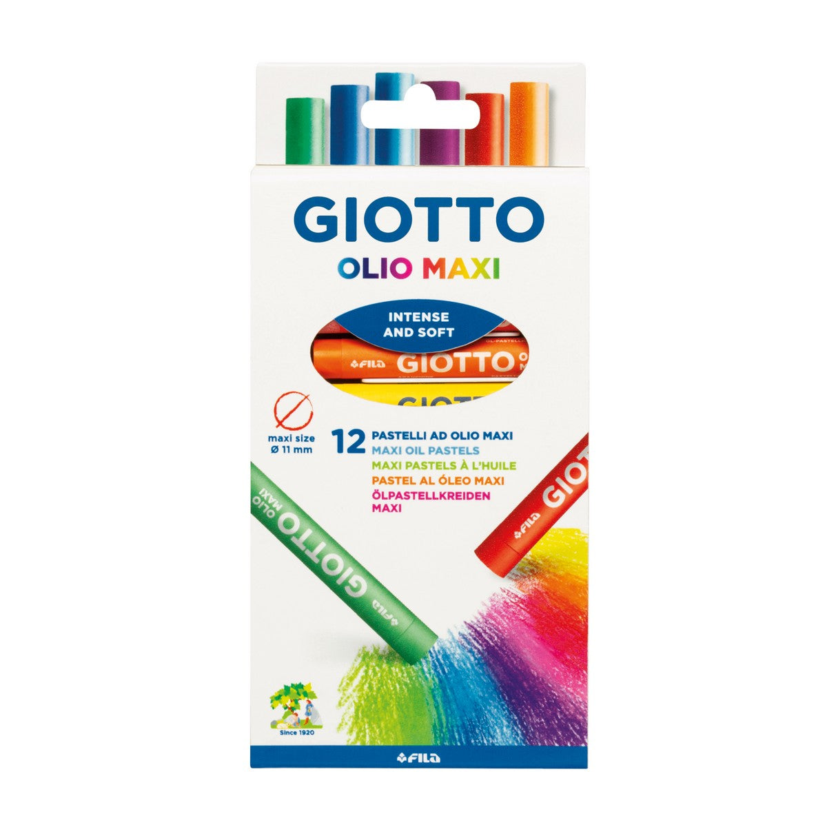 PASTEL OLEOSO GIOTTO OLIO MAXI 12 CORES 293400