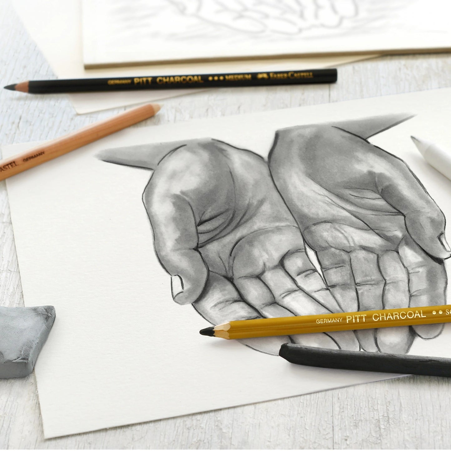 LAPIS ESBOÇO FABER CASTELL CHARCOAL SKETCH SET 114002