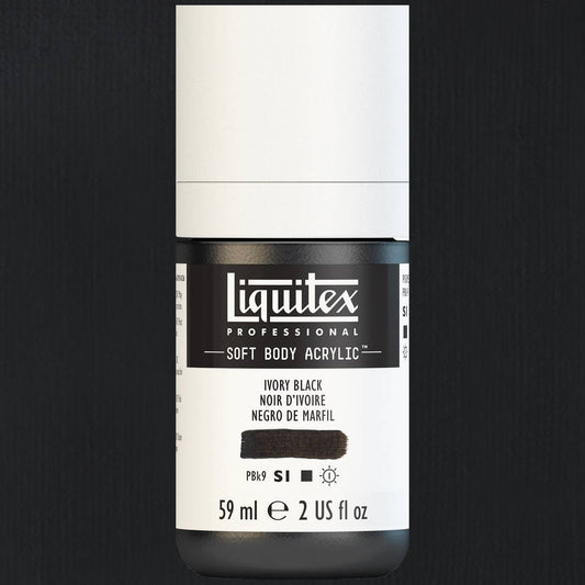 ACRILICA LIQUITEX SOFT BODY 59ML 244 IVORY BLACK S1 1959244