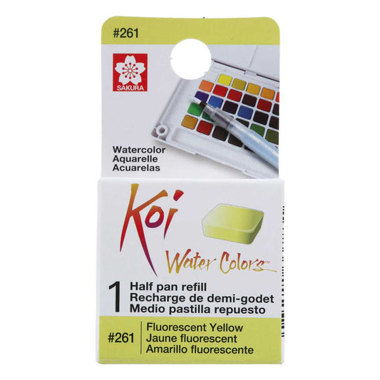 AQUARELA SAKURA KOI HALF PAN AMARELO FLUORESCENTE - 261