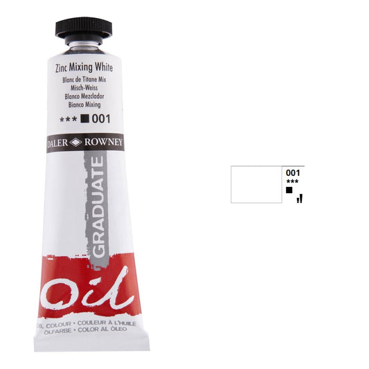 OLEO DALER ROWNEY GRADUATE 38ML 001 ZINC MIXING WHITE