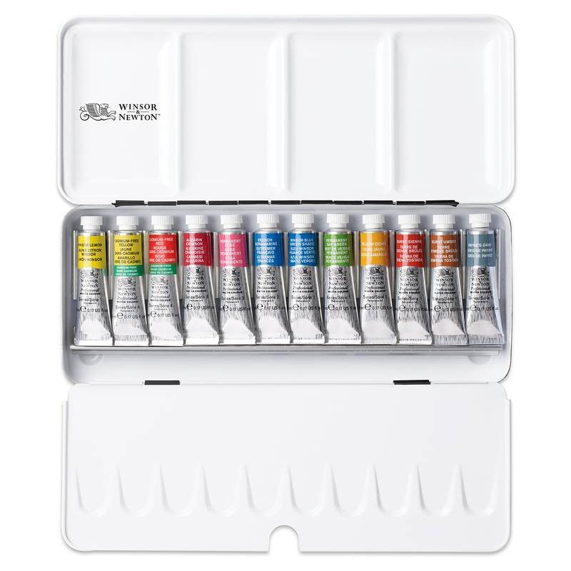 ESTOJO AQUARELA ARTISTS 12 TUBOS 552 SKETCHERS WINSOR NEWTON