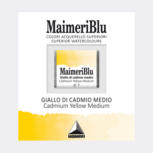 AQUARELA MAIMERIBLU ARTISTS HALF PAN 83 CADMIUM YELLOW MEDIUM