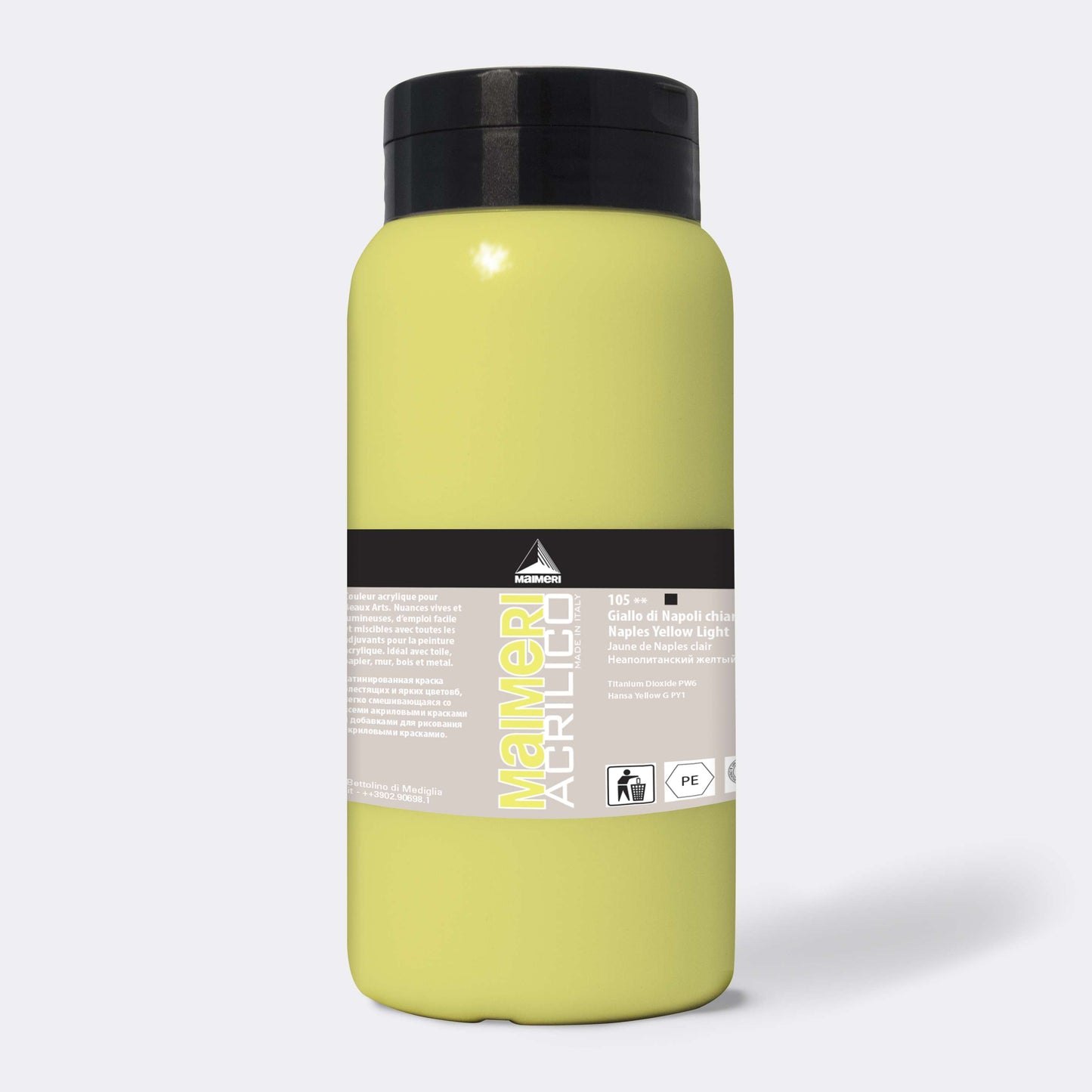 ACRILICA MAIMERI ACRILICO 1000ML 105 NAPLES YELLOW LIGHT
