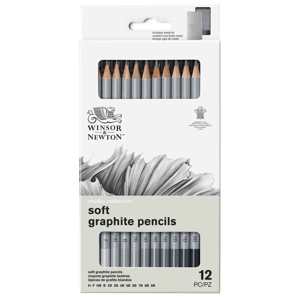 ESTOJO LAPIS GRADUADO WINSOR  NEWTON C/12 (H - 9B) 0490007