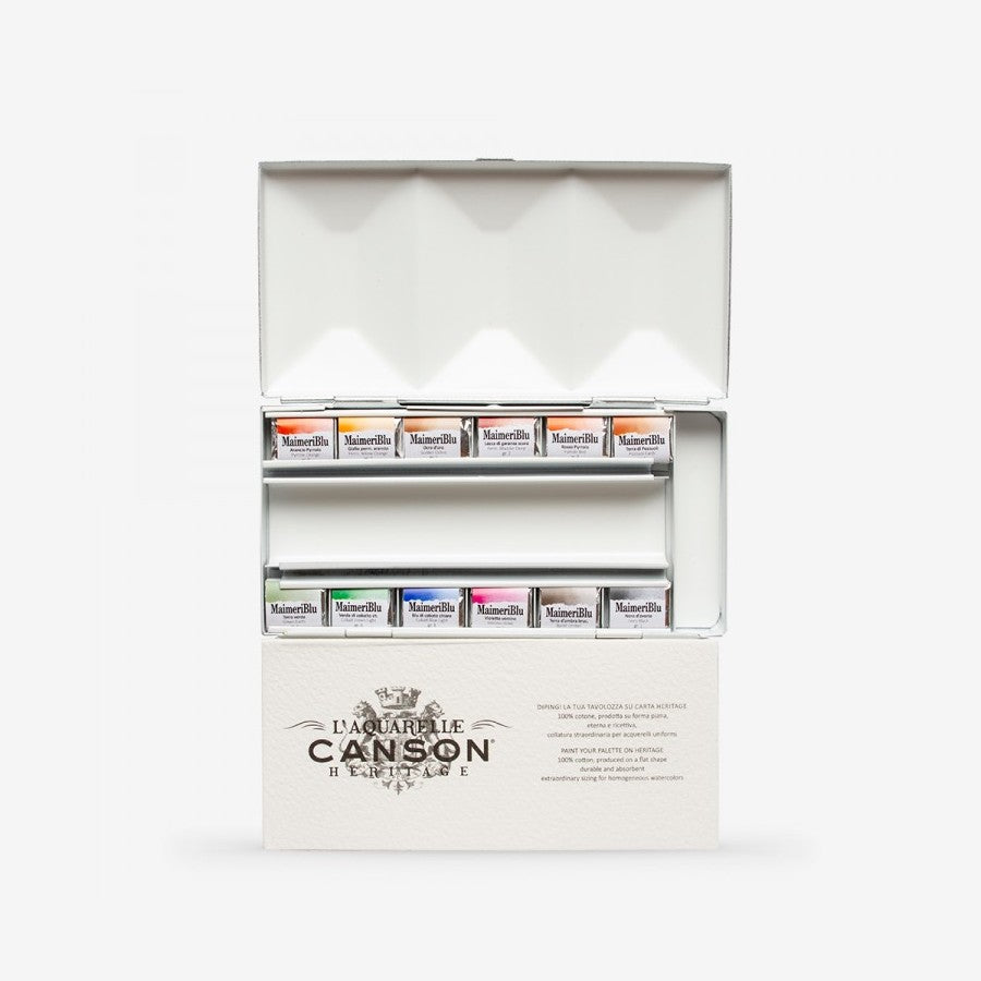 ESTOJO AQUARELA MAIMERIBLU 12 HALF PANS