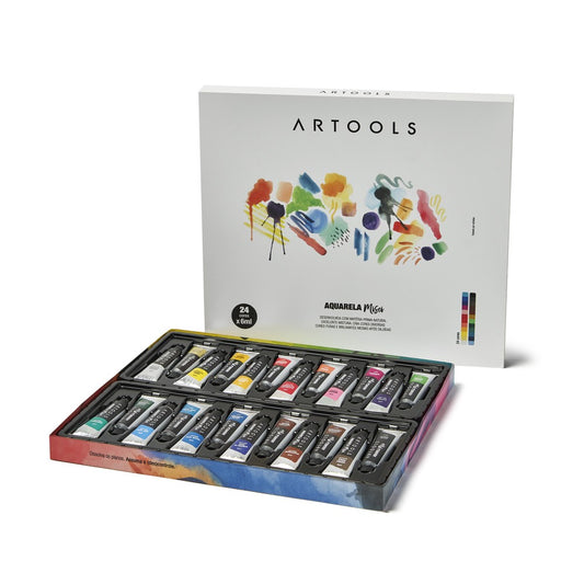 ESTOJO AQUARELA ARTOOLS MISCI 24 TUBOS 610627