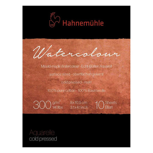 BLOCO HAHNEMUHLE COLLECTION WATERC 300G C PRESS 08x10,5cm 10F