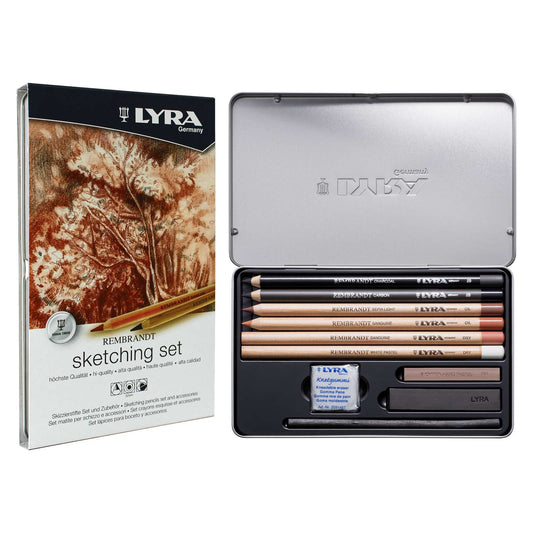 ESTOJO LAPIS ESBOÇO LYRA SKETCHING SET 11 PEÇAS