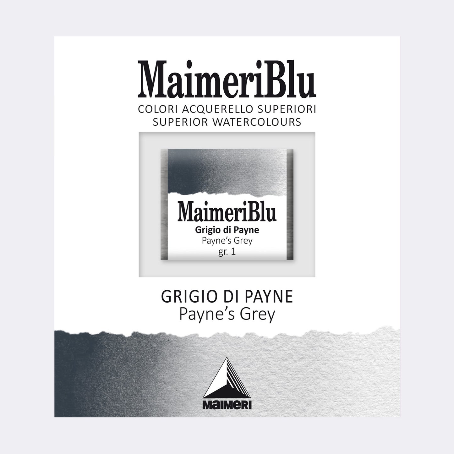 AQUARELA MAIMERIBLU ARTISTS HALF PAN 514 PAYNES GREY