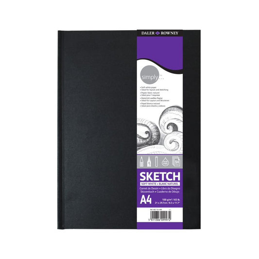 SKETCH BOOK DALER ROWNEY SIMPLY A4 21X29,7CM 100G/M2 54FL